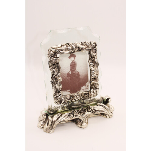 Italian Silver & Glass Photo Frame