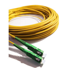 Elfcam - 10m Fiber Optic Cable SC/APC to SC/APC Simplex singlemode 9/125, Compatible with FTTH Cables (Fibre To The Home Cables), 10M