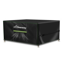 Garden Furniture Cover With Air Vent 125 x 63 x 72cm, Waterproof Patio Rattan Sofa Table Chair Set Cover - 420D Oxford Fabric, Windproof - Rectangular