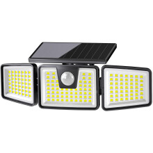 156LED Solar Lights Outdoor, Solar Security Lights Outdoor Motion Sensor 270 Wide Lighting Angle, Solar Floodlight IP65 Waterproof, Solar Wall