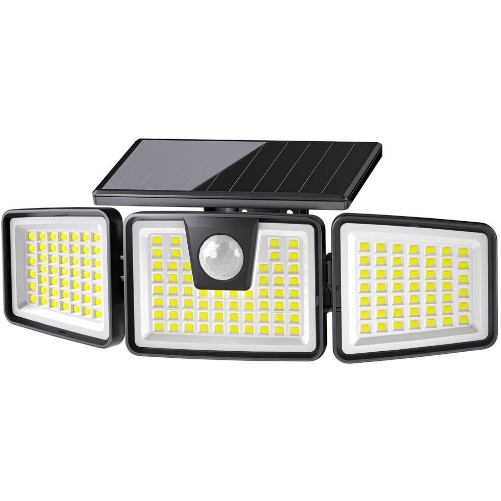 Aixpi 156Led Solar Lights Outdoor, Solar Security Lights Outdoor Motion Sensor 270 Wide Lighting Angle, Solar Floodlight Ip65 Waterproof, Solar Wall