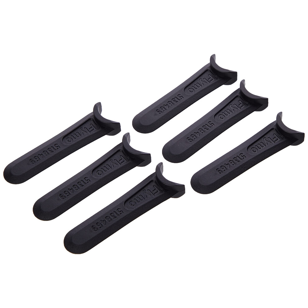 FLY014 x6 Plastic Lawnmower Blades for Hover Vac, Mow 'n' Vac, Micro Lite, Minimo, Mow 'n' Vac 28 - 513846990, Black