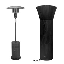 Patio Heater Cover,Outdoor Heavy Duty Heater Cover 210D Oxford Fabric Waterproof Windproof UV Heater protection cover Black(226 X 85 X 48