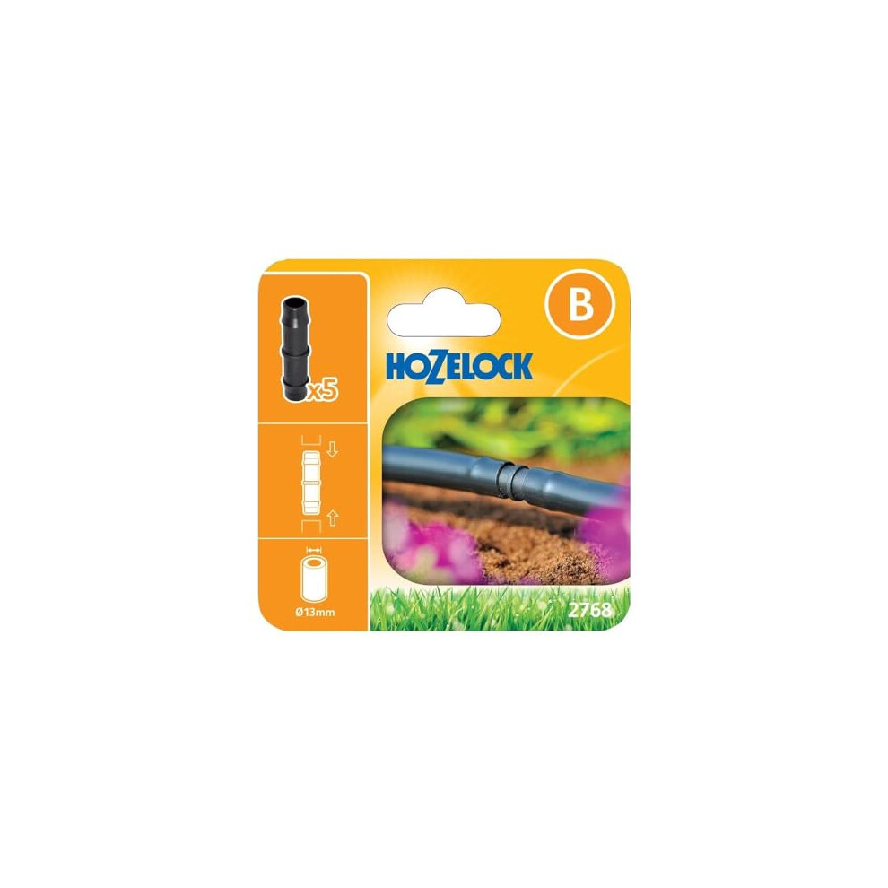 New Hozelock 13Mm Straight Connector (5 Pack) Size 5