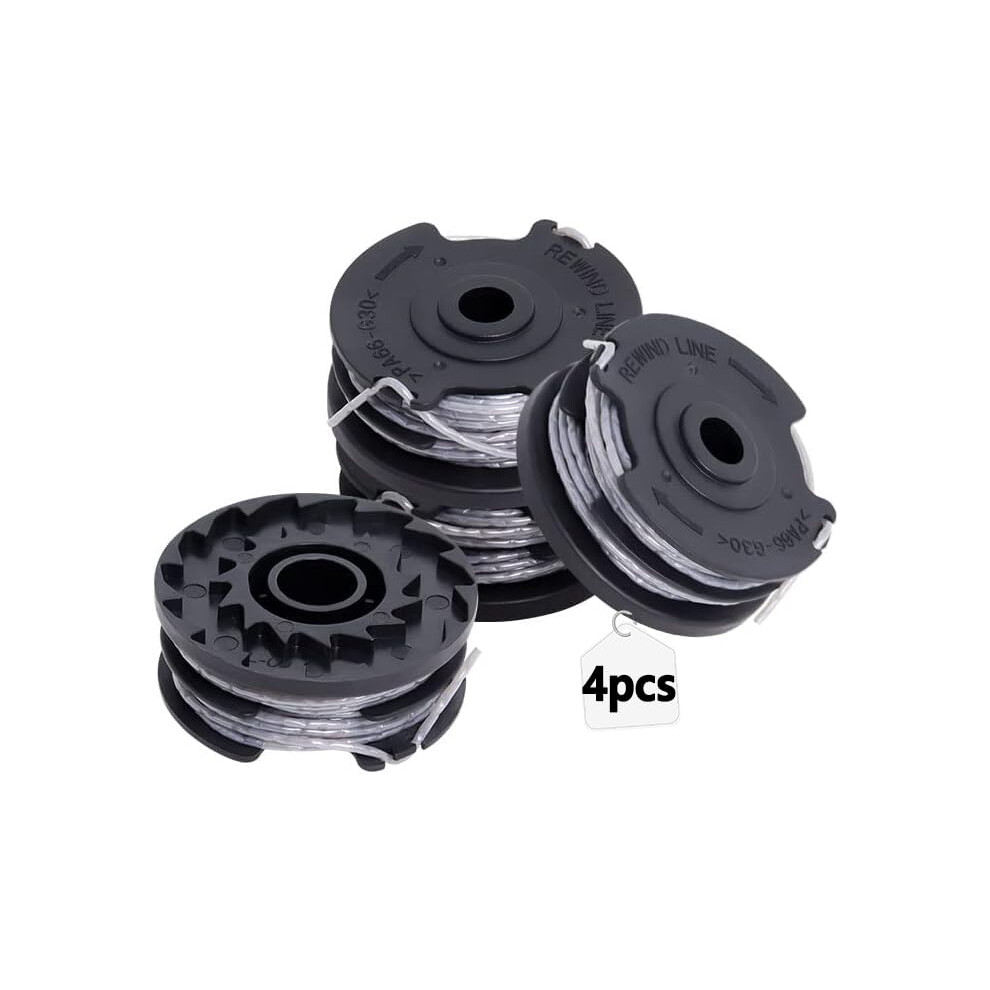 Strimmer Spool Compatible with Bosch ART 24 27 30 30-36, 4packs of Cutting Spool Replace Strimmer line, 1.6mm 6m Spools & Line by Poweka