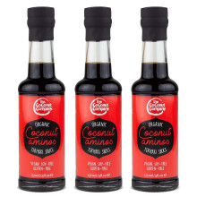 Organic Coconut Aminos - Teriyaki - 150ml - 3 Bottles, Vegan, Naturally Fermented, no-Soy, Low Salt, Non-GM, Gluten-Free