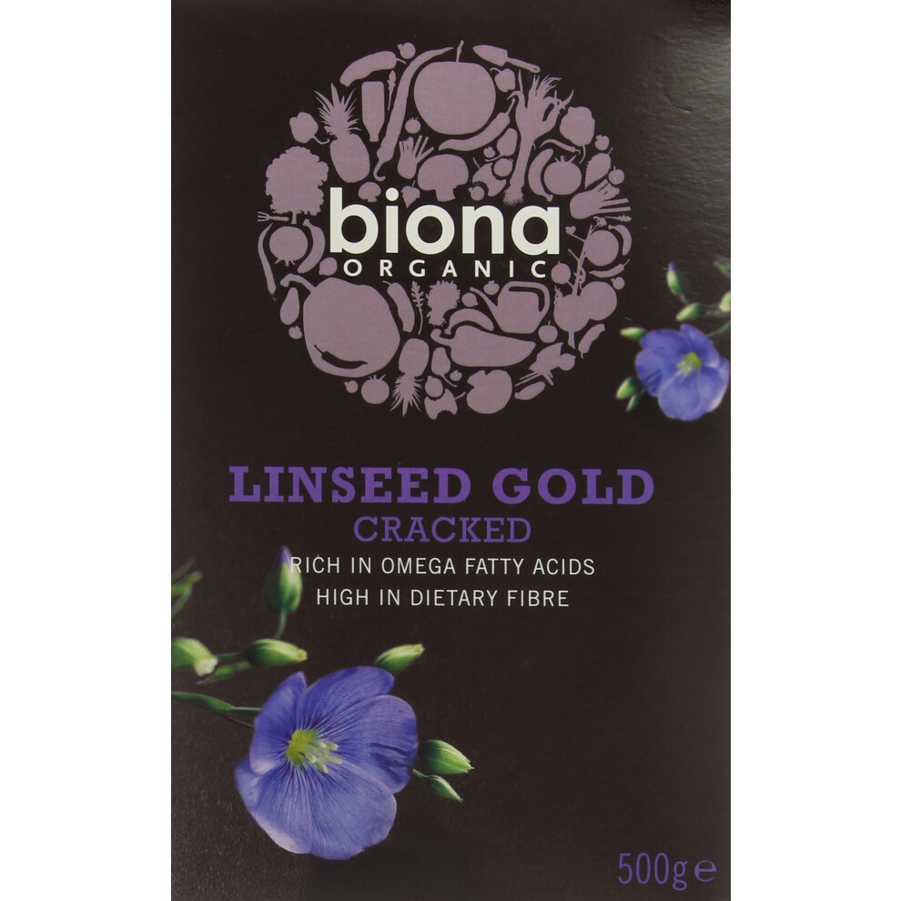 Organic Cracked Linseed Gold 500g