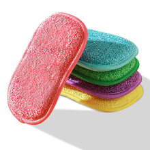 Antibacterial Microfiber Kitchen Scouring Pads, 5 Pack Dual Action Microfibre Cleaning Sponge Refill Sponges Cleaning Scourer, Kitchen Washing Up