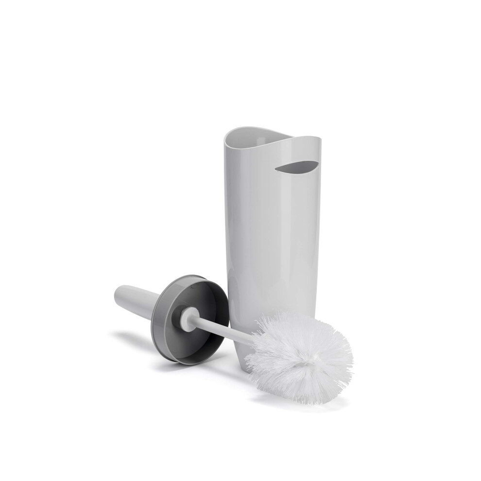 Plastic Toilet Brush White & Grey