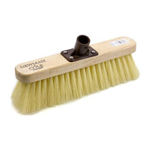 Newman and Cole Wooden Broom Head with Plastic Fixing Bracket Connector