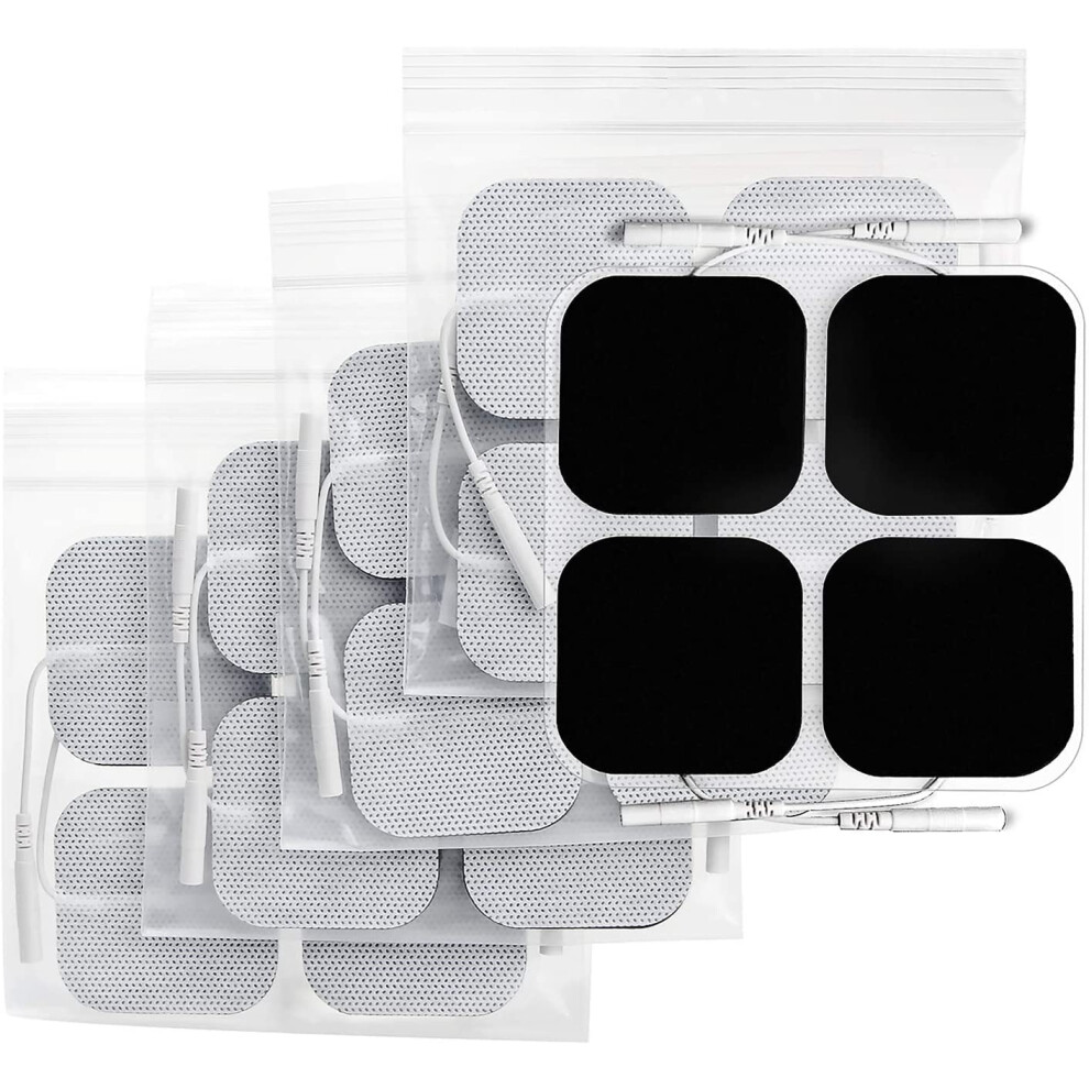 Auvon Tens Machine Pads 50 X 50Mm 20 Pcs, 3Rd Gen Latex-Free Tens Electrode Pads Patches With Upgraded Self-Stick Performance And Non-Irritating Design For