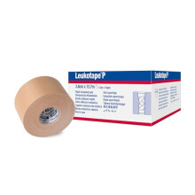 Leukotape P Rigid Medical Tape for Sprains and Injury Prevention, 3.8 cm x 13.7 m, Beige, 1 Roll