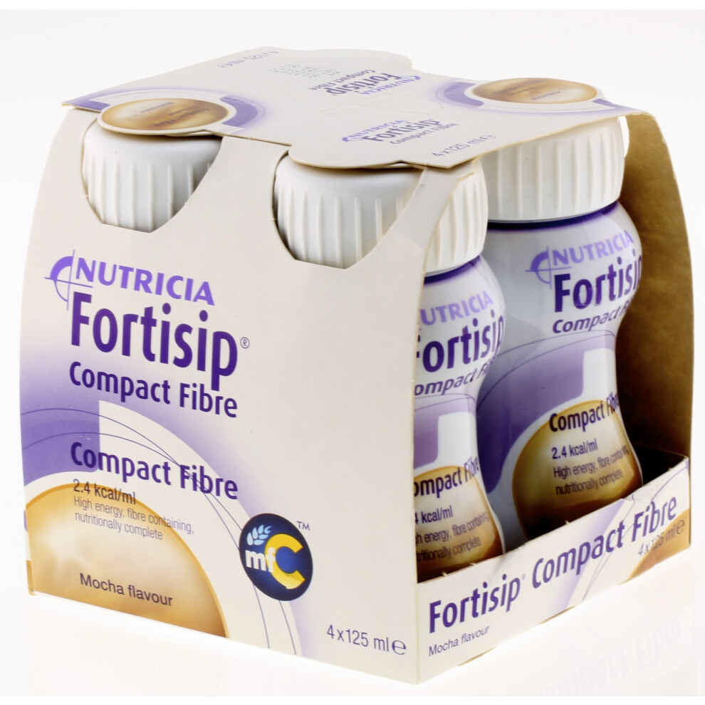 Fortisip Compact Fibre Mocha (4 X 125Ml)