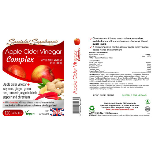 Apple Cider Vinegar Complex, 120 capsules 1