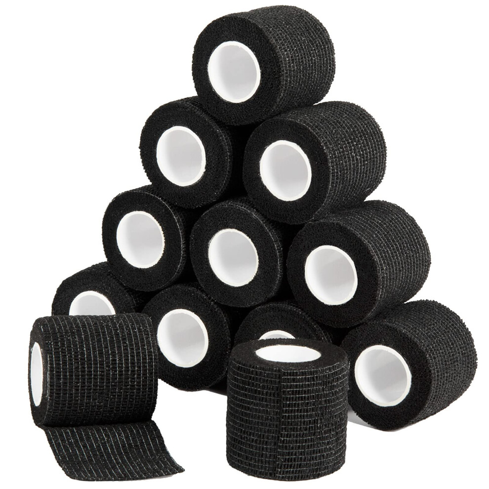 Sagafly Cohesive Bandage Wrap 2" X 5 Yards, Self Adherent Vet Wrap 5Cm X 4.5M Self Adhesive Bandage Tape For Wrist & Ankle Sprain Swelling Breathable Elastic