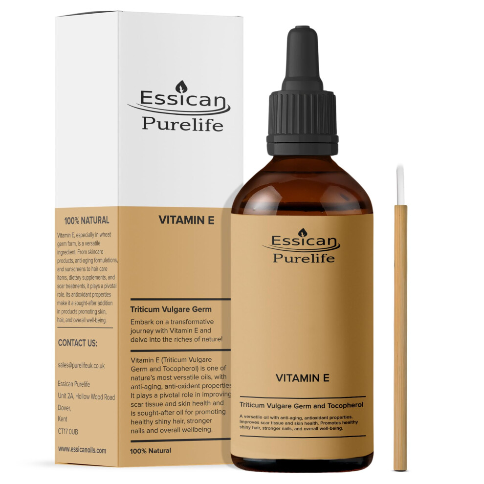 Premium Vitamin E Oil - 100% Pure Vitamin E Oil For Face, Hair & Nail - Vitamin E Oil For Skin, Vitamin E Oil For Hair &, Scalp, Vitamin E For Scars -