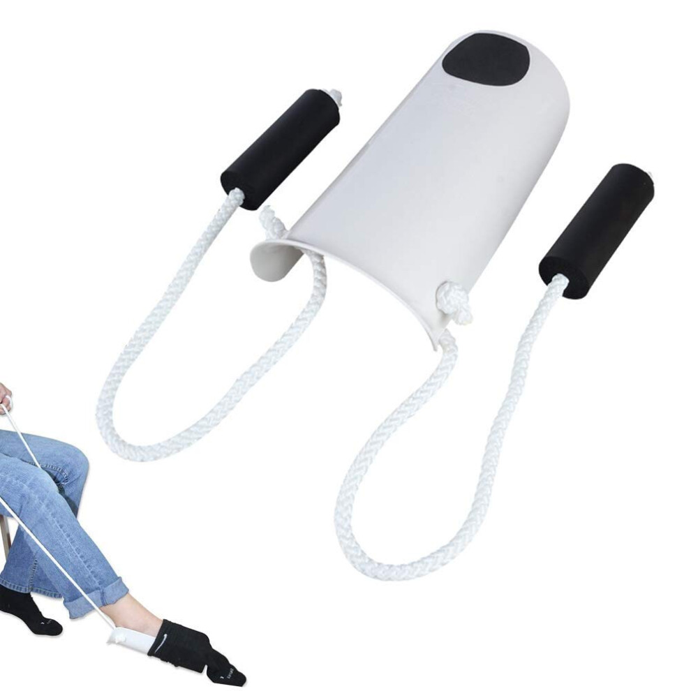 Cyleibe White Sock Aid, Sock Helper Slider Putting Socks For Elderly, Pregnant Women, Disabled And Handicapped Avoid Bending Sock Helper Aide Tool
