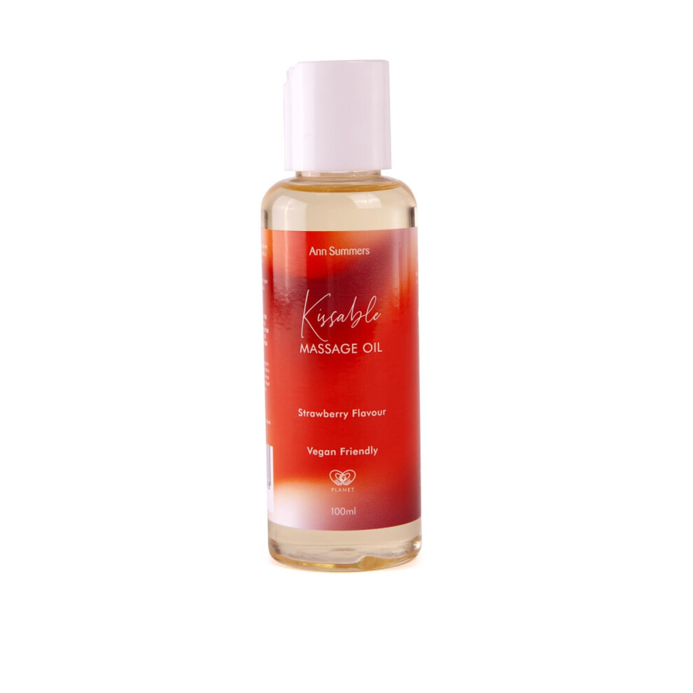 Ann Summers - Massage Oil - Vegan & Natural Massage Oil - Massage Oils For Massage Therapy - Moisturising Formula - Strawberry