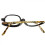 Rotating Makeup Glasses Magnifying Glasses Cosmetic Folding Eyeglasses Tools Kit - 2.5 4