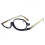 Rotating Makeup Glasses Magnifying Glasses Cosmetic Folding Eyeglasses Tools Kit - 2.5 5