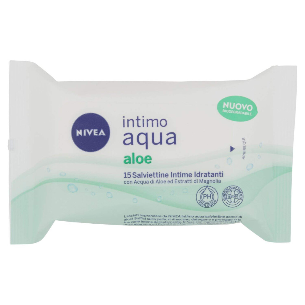 Hive Aqua Aloe Intimate Wipes 15 Pieces