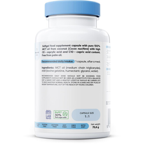 MCT Oil, 1000mg - 60 softgels 1