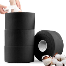 Zinc Oxide Tape - 4 Rolls 3.8cm x 10m Cohesive Bandage Flexible Breathable Wrist Finger Tape Easy Tear Athletic Sports Tape for Jiu Jitsu, Bouldering,
