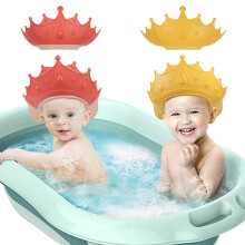 2PCS Baby Shower Cap for Kids, IKR Adjustable Baby Hair Washing Shield Toddler Visor Hat for Eyes and Ears Protection Shampoo Cap for 0-9 Years Old