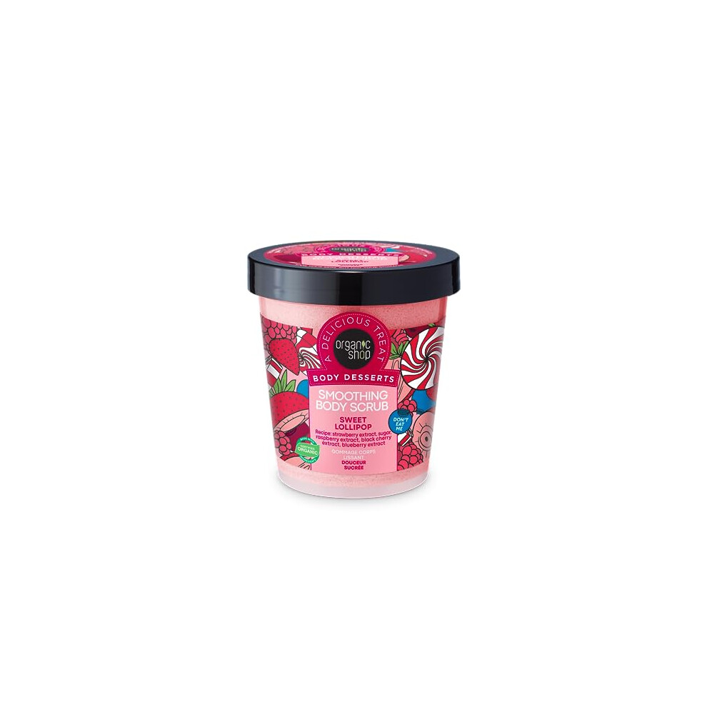Organic Shop Body Desserts Smoothing Body Scrub Sweet Lollipop, 450 Ml