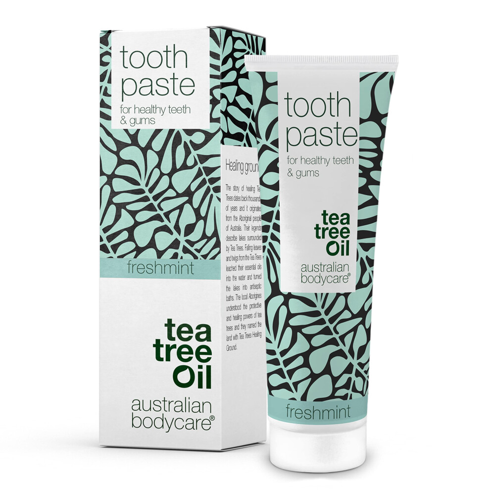 Australian Bodycare Toothpaste With Tea Tree Oil And Fresh Mint - 75Ml | Counteracts Bacteria | Daily Care For Periodontitis, Bleeding Gums And Removes Bad Breath |