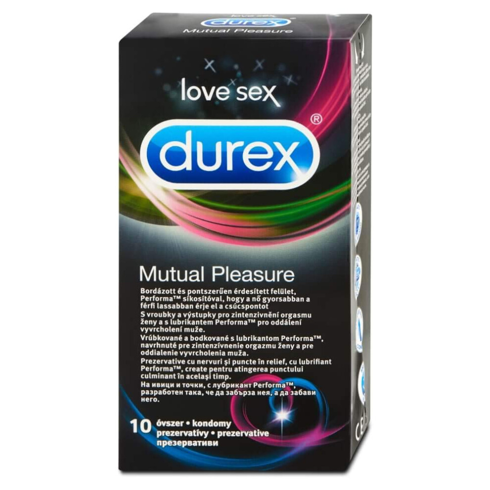 Mutual Pleasure (Mutual Climax) Condoms - to Help him Last Longer and intensify her Big-O, Pack of 12