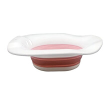 Foldable Sitz Bath for Toilet & Bidet for Use Over Toilet - Yoni Steam Seat Fits Universal Toilets and Commode - Collapsible Sitz Bath - Pink