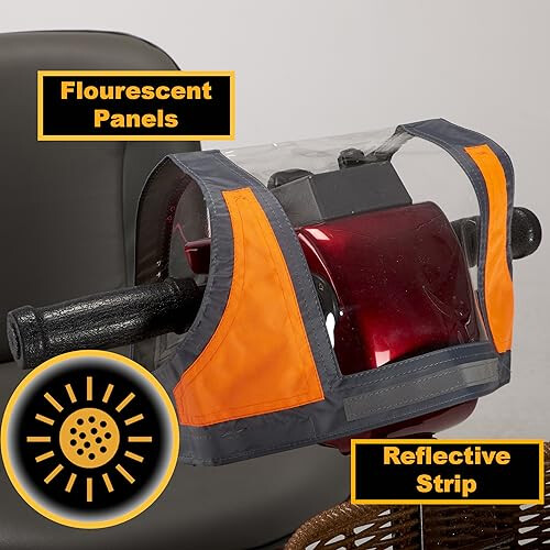 Mobility Scooter Control Panel/Tiller Cover from Ducksback Fluorescent 2