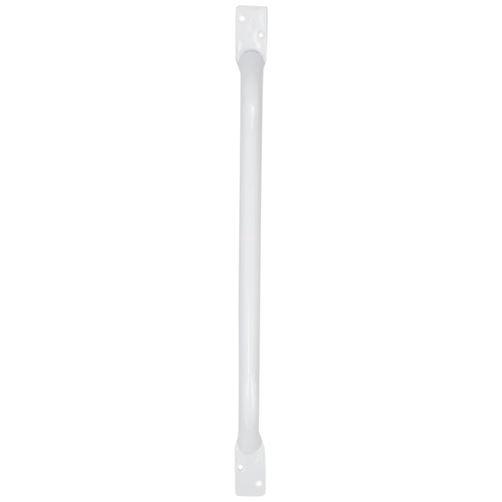 Homecraft White Steel Grab Rail, 610 Mm (24"), Support Rail For Indoor & Outdoor Use, Sturdy Aid For Elderly, Injured, Disabled, Ideal For Bathroom, Near Stairs