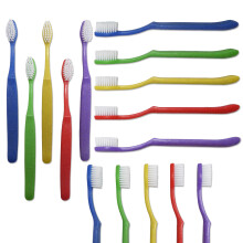 20 Rainbow Kids Toothbrushes ~ Bulk Pack Kids Manual Brushes Individually Packaged