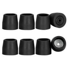 Rubber Ferrules for Zimmer Frames (8 Pcs), 25mm Heavy Duty Replacement Tips for Walkers, Commodes, Shower Chairs, Walking Sticks, Tool Free Rubber