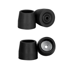 Rubber Ferrules for Zimmer Frames (4 Pcs), 28mm Heavy Duty Replacement Tips for Walkers, Commodes, Shower Chairs, Walking Sticks, Tool Free Rubber