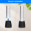 Rubber Ferrules for Zimmer Frames (4 Pcs), 28mm Heavy Duty Replacement Tips for Walkers, Commodes, Shower Chairs, Walking Sticks, Tool Free Rubber 3