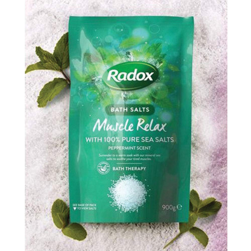 Radox Muscle Relax Peppermint Bath Salts, 900g 2