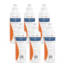 6X 250ml Cytolax Ultrasound Gel, Thick Clear | Conductive High Viscosity Clear Transmission Gel | Doppler Machine | Hypoallergenic Non Irritating Non