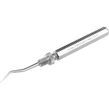 REMOS Toothpick with Curved/Angled Removable tip Made of Stainless Steel 5 cm