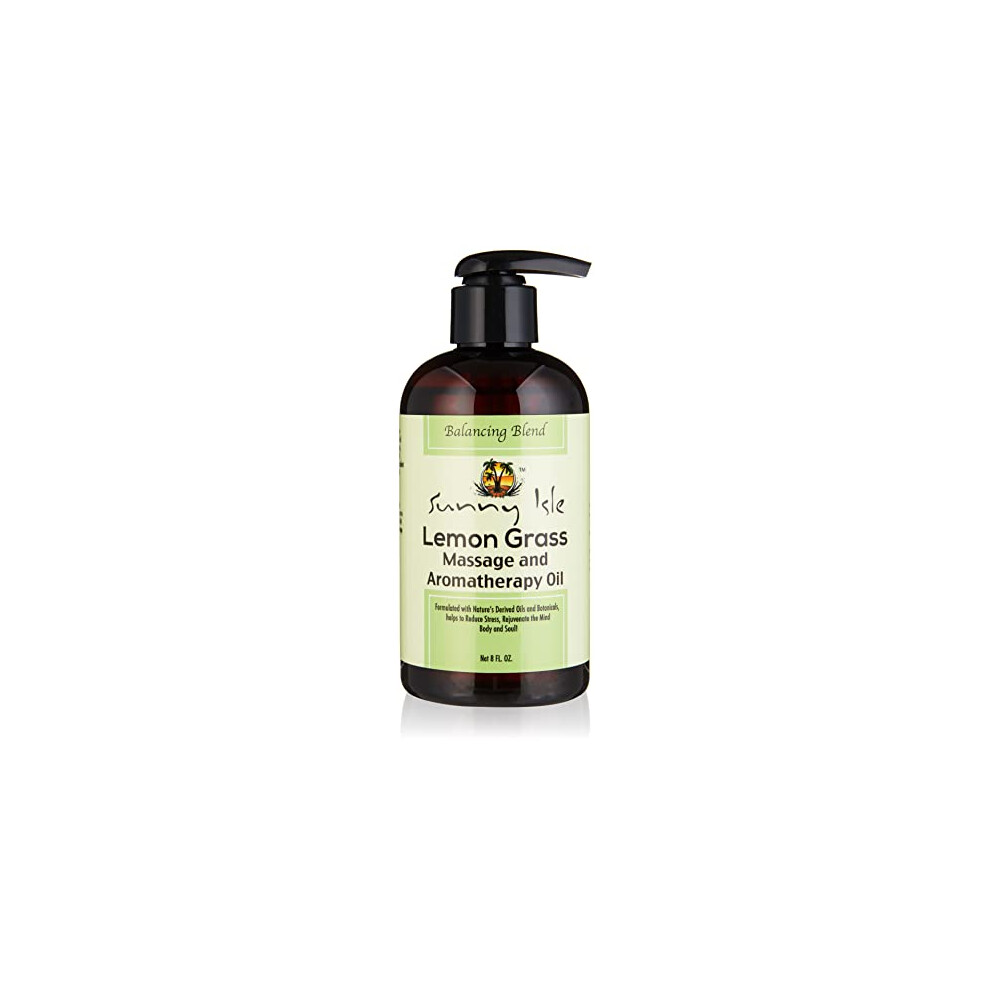 Massage and Aromatherapy Oil, Lemon Grass, 8 oz