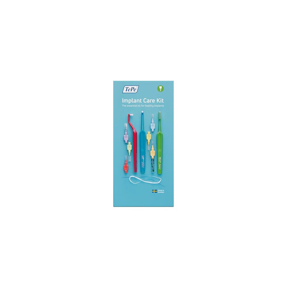 Implant Care Kit Dental Care Kit, includes Multiple Items to Ensure a Healthy Implant, Such as Floss and Interdental Brushes