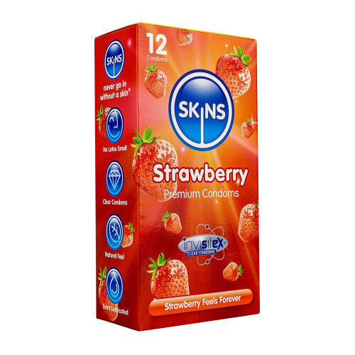 Skins SKINS - ERDBEERE PREMIUM-KONDOME PACKUNG 8 1