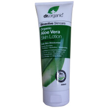 Dr. Organic. Organic Aloe Vera Skin Lotion for Burns, Vitamins Treatment. 200ml. WE SHIP WORLDWIDE