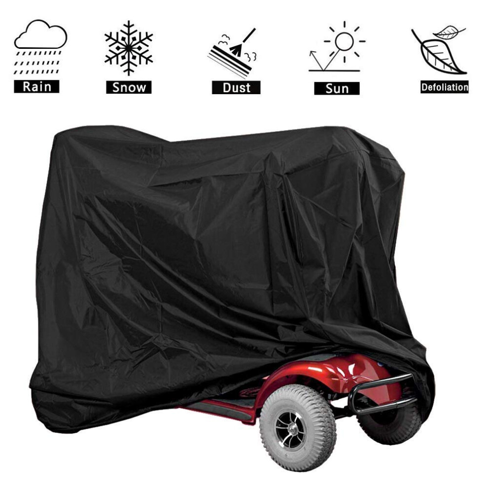 Heavy Duty Mobility Scooter Cover Waterproof Rain Cover, Wheelchair Scooter Storage Protective Cover Outdoor Electric Scooter Cover, Protector from