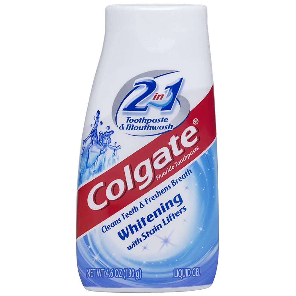 Colgate 2 In 1 Toothpaste & Mouthwash Whitening, 4.6 oz