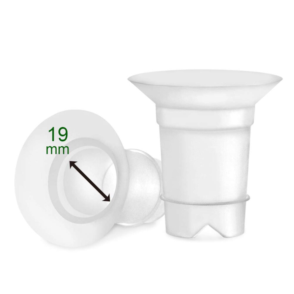 19Mm Flange Inserts (Long) Compatible With Freemie 25Mm Flanges; Compatible With 24Mm Medela Personalfit Flange, Spectra 24Mm Flange, Willow Maymom
