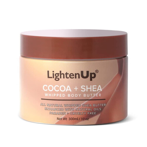 OMIC LightenUp, Χαλαρωμένο Βούτυρο Κακάο - 10.1 fl oz/ 300 ml - Φυσικό Ενυδατικό, Βούτυρο Σώματος