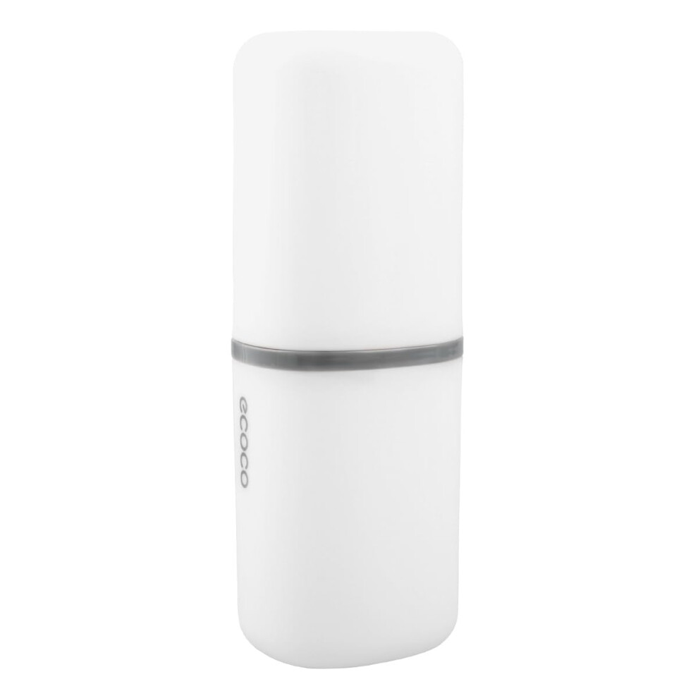 Gladfresit White Toothbrush Travel Case,Multi-Function Portable Toothbrush Cover (White)